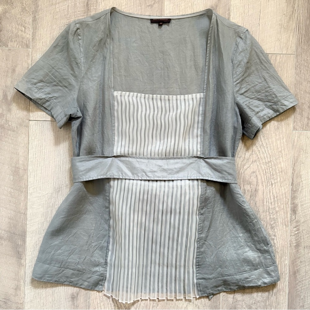 Adolfo Dominguez short sleeve blouse 🐋